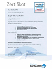 Gutjahr Balkonprofi 2012 - Zertifikat Michael Feil